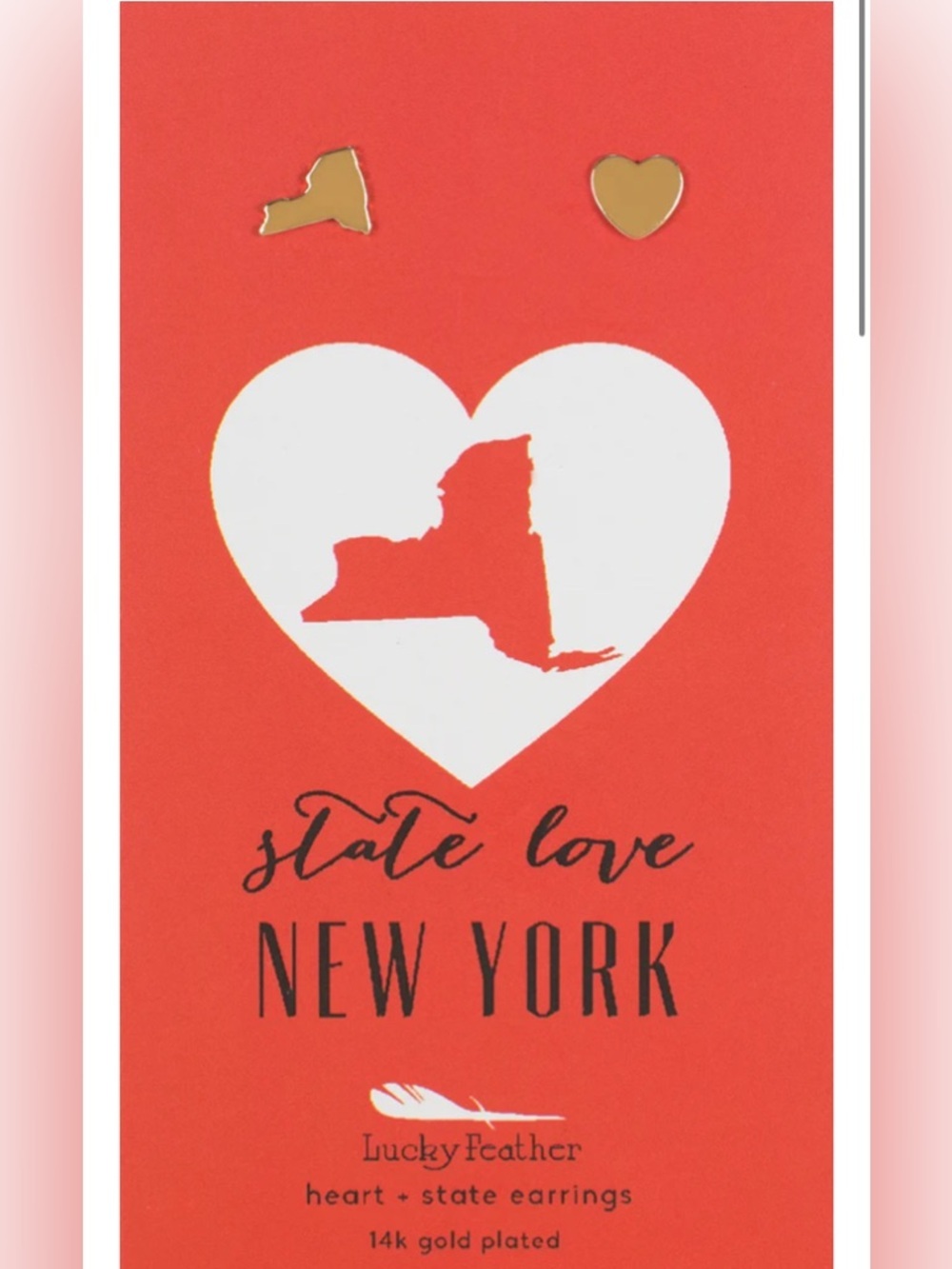 State Love Earrings - New York